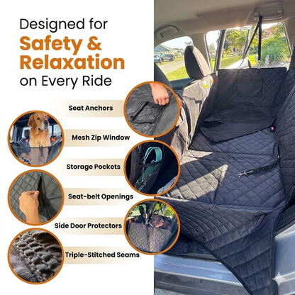 Hard-Bottom™ Car Seat Cover for Dogs