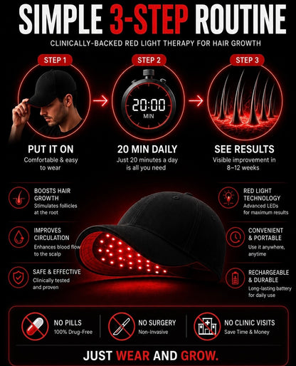 Red™ Light Therapy cap