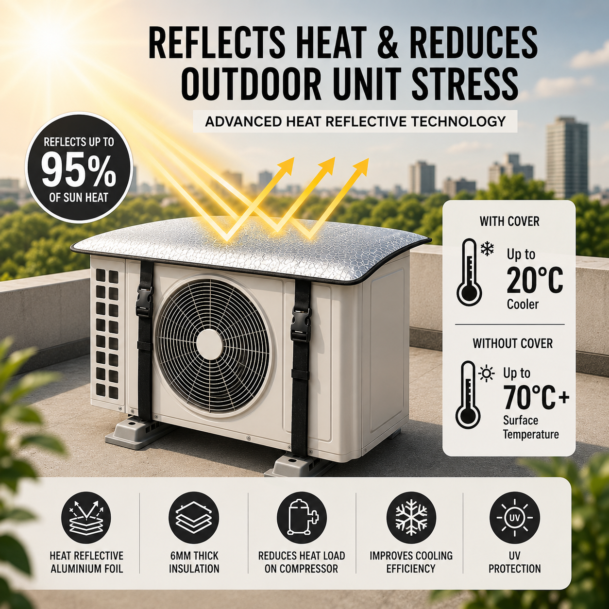 AC Outdoor Unit Protector Cover