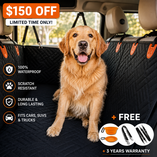 Hard-Bottom™ Car Seat Cover for Dogs